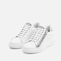 Valentino Women's Stan Sunner Side Zip Leather Cupsole Trainers -Vans Shoes Shop 14226949 2025033574695190