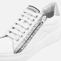 Valentino Women's Stan Sunner Side Zip Leather Cupsole Trainers -Vans Shoes Shop 14226949 9615033576830053