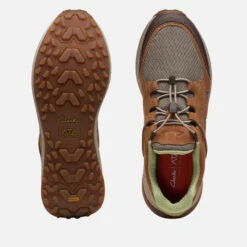 Clarks Men's ATL Trail Walk Mesh And Suede Trainers -Vans Shoes Shop 14228431 6845025759781683