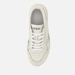 Guess Jinny Logo Leather Trainers -Vans Shoes Shop 14231780 1865040229155573