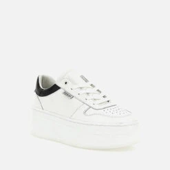 Guess Lifet Chunky Flatform Leather Trainers -Vans Shoes Shop 14231794 7305040767841345