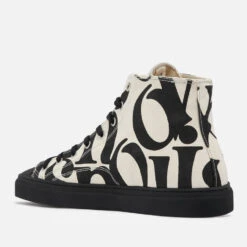 Vivienne Westwood Men's Canvas Hi-Top Trainers -Vans Shoes Shop 14232825 9815035383782457