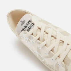 Vivienne Westwood Women’s Monogrammed Canvas Trainers -Vans Shoes Shop 14232837 2075035384018332