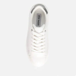Steve Madden Catcher Faux Leather Trainers -Vans Shoes Shop 14235986 1335032508245875