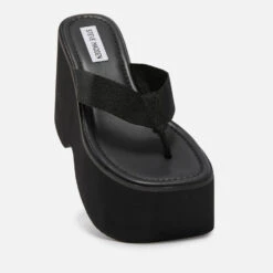 Steve Madden Gwen Platform Canvas Sandals -Vans Shoes Shop 14236000 4445035382758386