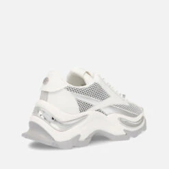 Steve Madden Zoomz Mesh And Faux Leather-Blend Trainers -Vans Shoes Shop 14236070 2075031194556777