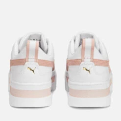 Puma Women's Mayze Flatform Leather Trainers -Vans Shoes Shop 14238342 1745065674188976