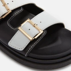 ALOHAS Women's Buckle Strap Leather Sandals -Vans Shoes Shop 14239009 4165035136937999