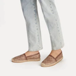 Coach Women’s Collins Leather-Trimmed Coated Canvas Espadrilles -Vans Shoes Shop 14241360 7075036670658032