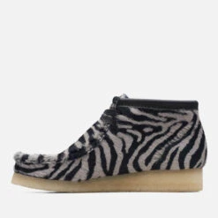 Clarks Originals Wallabee Zebra Print Leather Boots -Vans Shoes Shop 14241875 1495037137716668