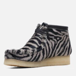Clarks Originals Wallabee Zebra Print Leather Boots -Vans Shoes Shop 14241875 4035054833326561