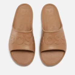 Boss Men's Darian Logo-Debossed Rubber Slides