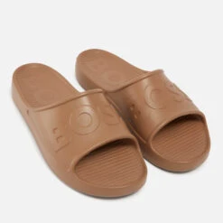 Boss Men's Darian Logo-Debossed Rubber Slides -Vans Shoes Shop 14244551 2105049298637409