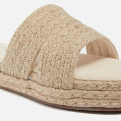 EMU Australia Women's Fern Jute Flatform Slides -Vans Shoes Shop 14264987 2625041609176420