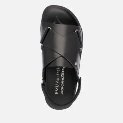 EMU Australia Women's Lyrebird Leather Sandals -Vans Shoes Shop 14264994 5265038447720419