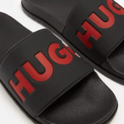 HUGO Match Men's Rubber Slide Sandals -Vans Shoes Shop 14265113 2075041579887387