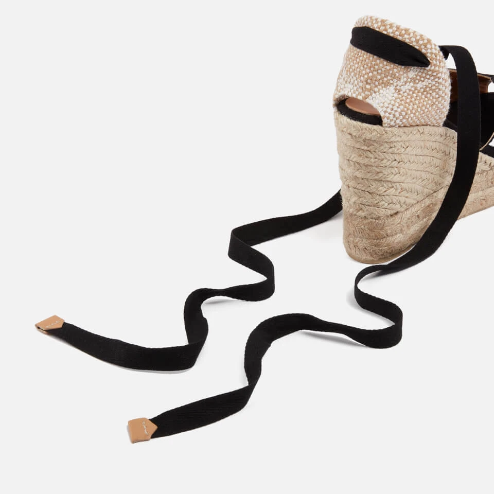 Castañer Women's Bilina Cotton-Canvas And Jute Wedged Espadrilles 4 Castañer Women's Bilina Cotton-Canvas And Jute Wedged Espadrilles - Image 4