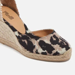 Castañer X Diane Von Furstenberg Women's Carina Canvas Wedge Espadrilles -Vans Shoes Shop 14266014 1655049611784117