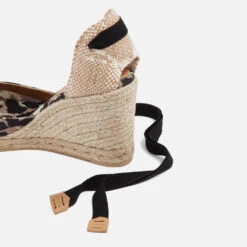 Castañer X Diane Von Furstenberg Women's Carina Canvas Wedge Espadrilles -Vans Shoes Shop 14266014 2645049611717028