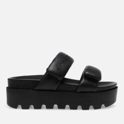 Steve Madden Butter Flatform Faux Leather Sandals