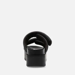 Steve Madden Butter Flatform Faux Leather Sandals -Vans Shoes Shop 14266584 4895034542138094