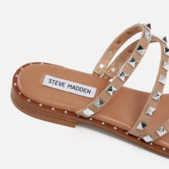 Steve Madden Skyler Stud Faux Leather Sandals -Vans Shoes Shop 14266640 4525038734412746