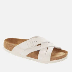 Birkenstock Lugano Cross Front Suede Sandals -Vans Shoes Shop 14267130 9465052705238041