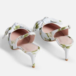 Ted Baker Women's Krili Floral-Print Woven Court Heels -Vans Shoes Shop 14301093 5605038952388696