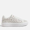 Ted Baker Cwisp Leather Laser Cut Flatform Trainers