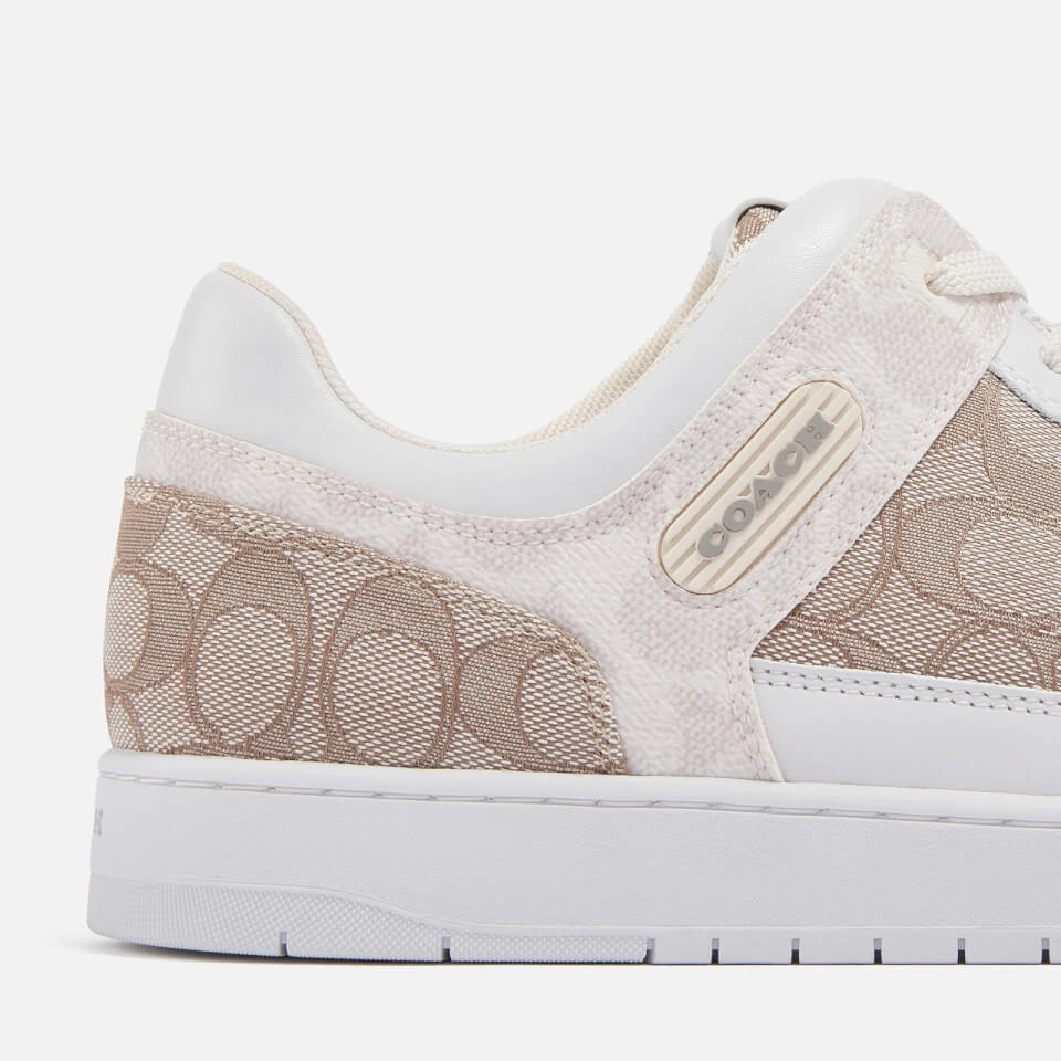 Coach Men's C201 Mixed Signature 1 Basket Jacquard-Canvas Trainers 3 Coach Men's C201 Mixed Signature 1 Basket Jacquard-Canvas Trainers - Image 3