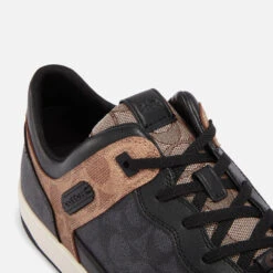 Coach Men's C201 Mixed Signature 2 Basket Canvas-Jacquard Trainers 6 Coach Men's C201 Mixed Signature 2 Basket Canvas-Jacquard Trainers -Vans Shoes Shop 14513143 6075065648870563