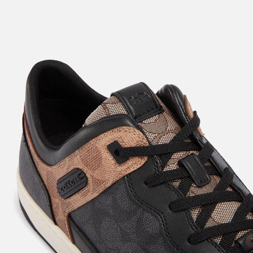 Coach Men's C201 Mixed Signature 2 Basket Canvas-Jacquard Trainers 3 Coach Men's C201 Mixed Signature 2 Basket Canvas-Jacquard Trainers - Image 3