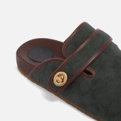 Coach Men's Jacquard-Canvas Mules -Vans Shoes Shop 14513149 8115065649098281