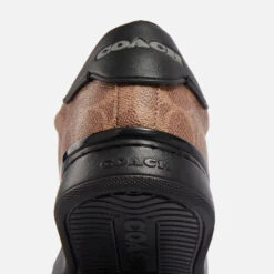 Coach Lowline Signature Printed Coated-Canvas Trainers -Vans Shoes Shop 14513167 1365057156479653