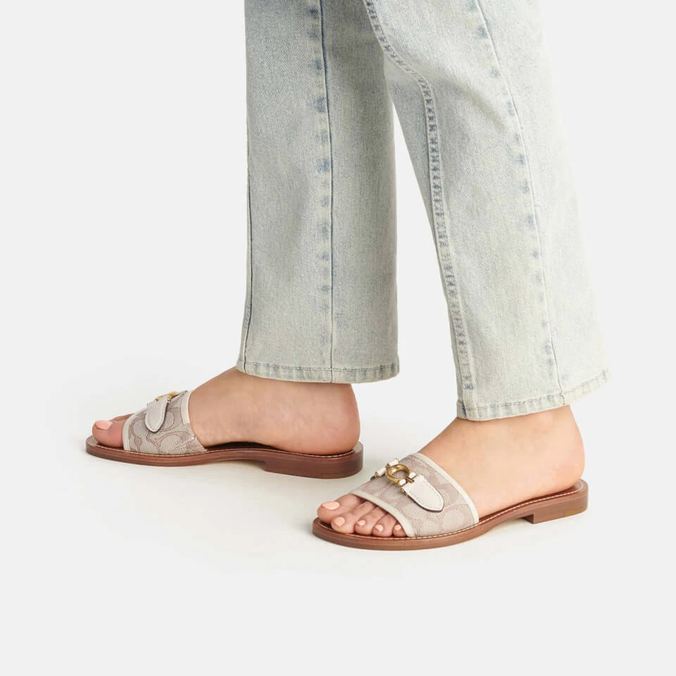 Coach Ina Logo-Jacquard Sandals 2 Coach Ina Logo-Jacquard Sandals - Image 2