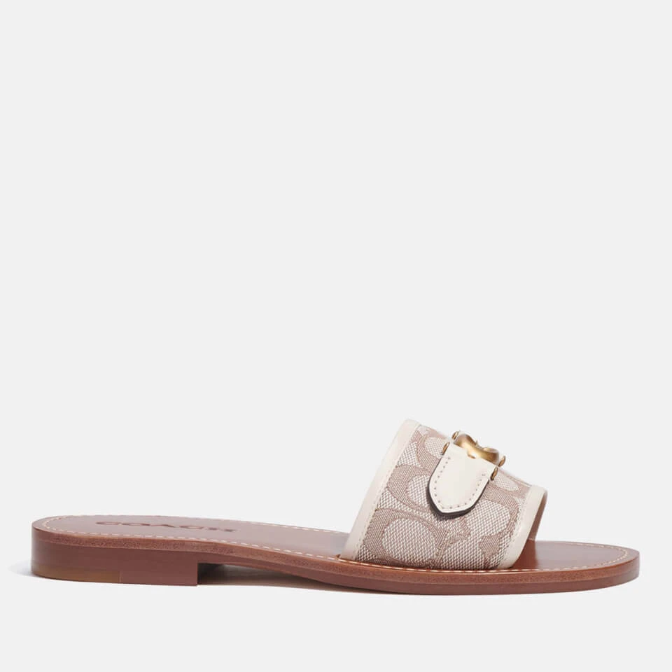 Coach Ina Logo-Jacquard Sandals 1 Coach Ina Logo-Jacquard Sandals