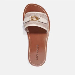 Coach Ina Logo-Jacquard Sandals 8 Coach Ina Logo-Jacquard Sandals -Vans Shoes Shop 14513187 9645056306978383
