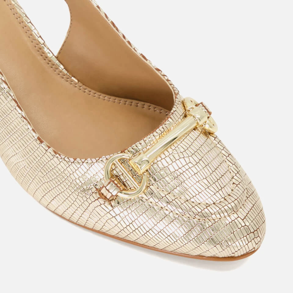 Dune Cassie Snaffle Trim Leather Sling Backs 2 Dune Cassie Snaffle Trim Leather Sling Backs - Image 2