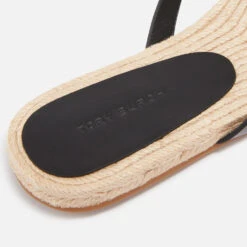 Tory Burch Women's Bombe Miller Leather Espadrille Slides -Vans Shoes Shop 14608550 1345060209324272